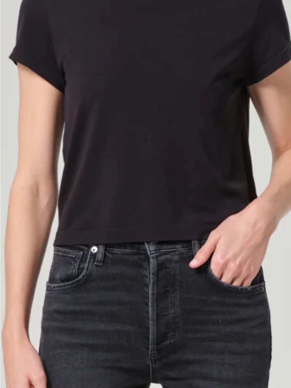 Agolde Washed Black High-Rise Jeans